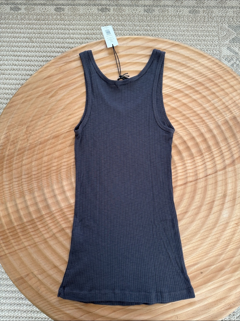 Michael Stars Ribbed Tank Top - Shadow - Picture 6 of 6